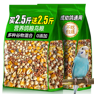 鸽粮精选小型雀类粮食斑鸠成幼鸽子粮套餐带壳杂粮小米混合专用粮
