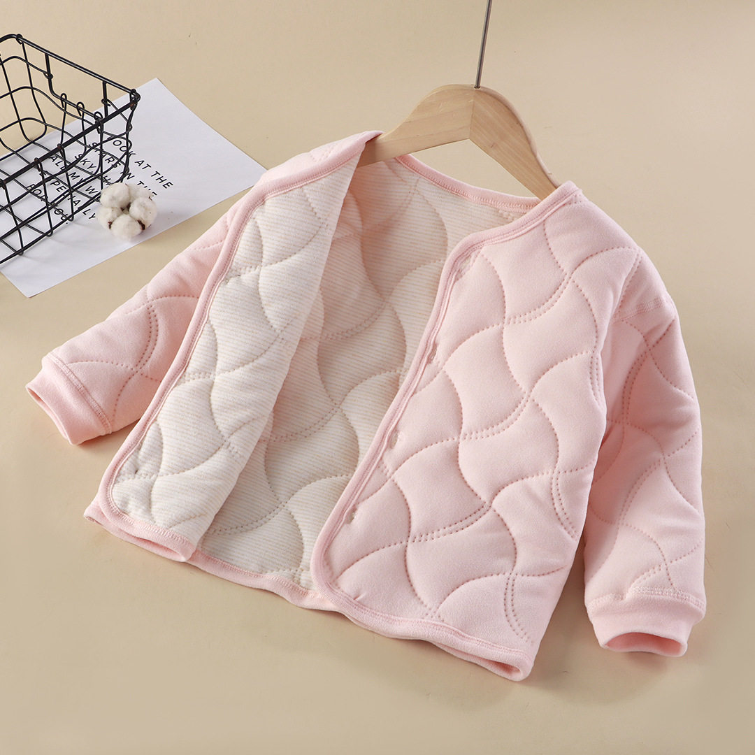 儿童外套三层校服神器女童棉衣男童内胆棉服二棉加绒中大童保暖