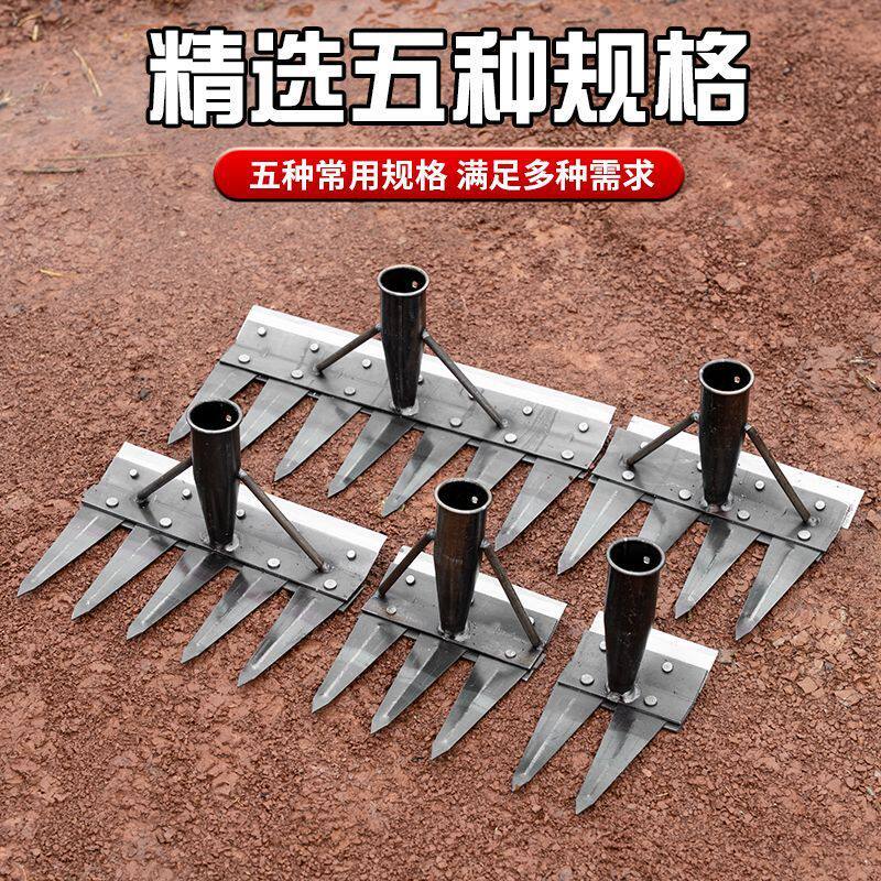 多功能全钢锄头两面锄头园林除草铲草工具尖耙子松土耙锄两用