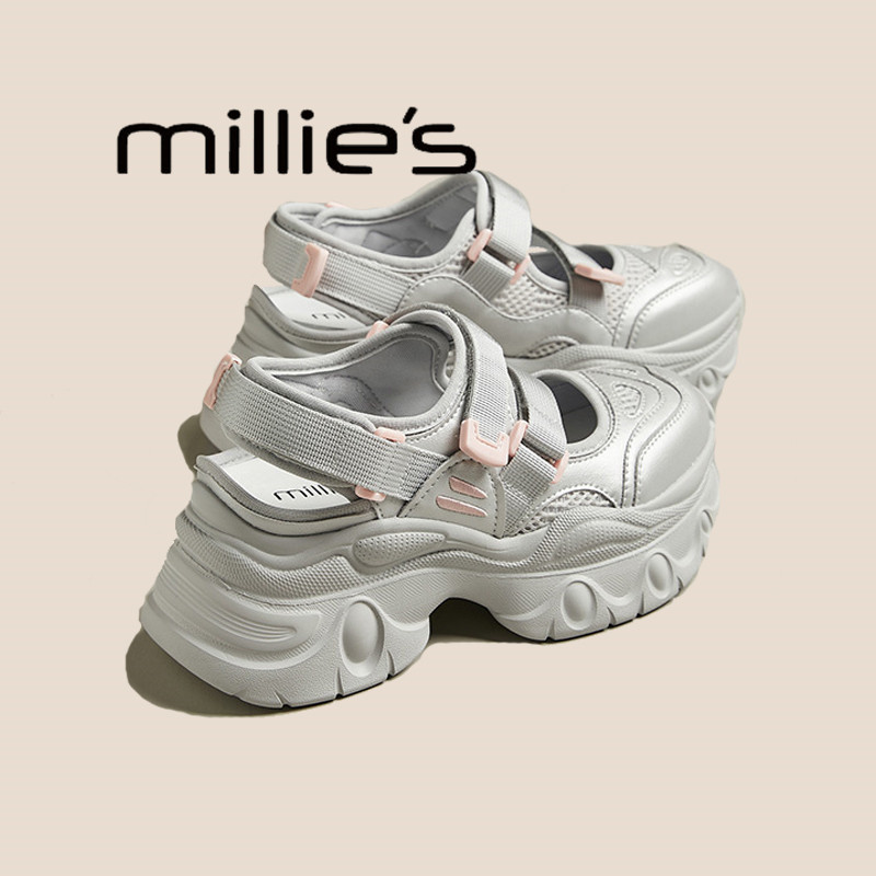 MILLIE'S/妙丽运动凉鞋女厚底玛丽珍鞋夏新款休闲镂空透气老爹鞋,女鞋,休闲凉鞋,淘宝优惠券,粉丝福利购,淘宝优惠卷