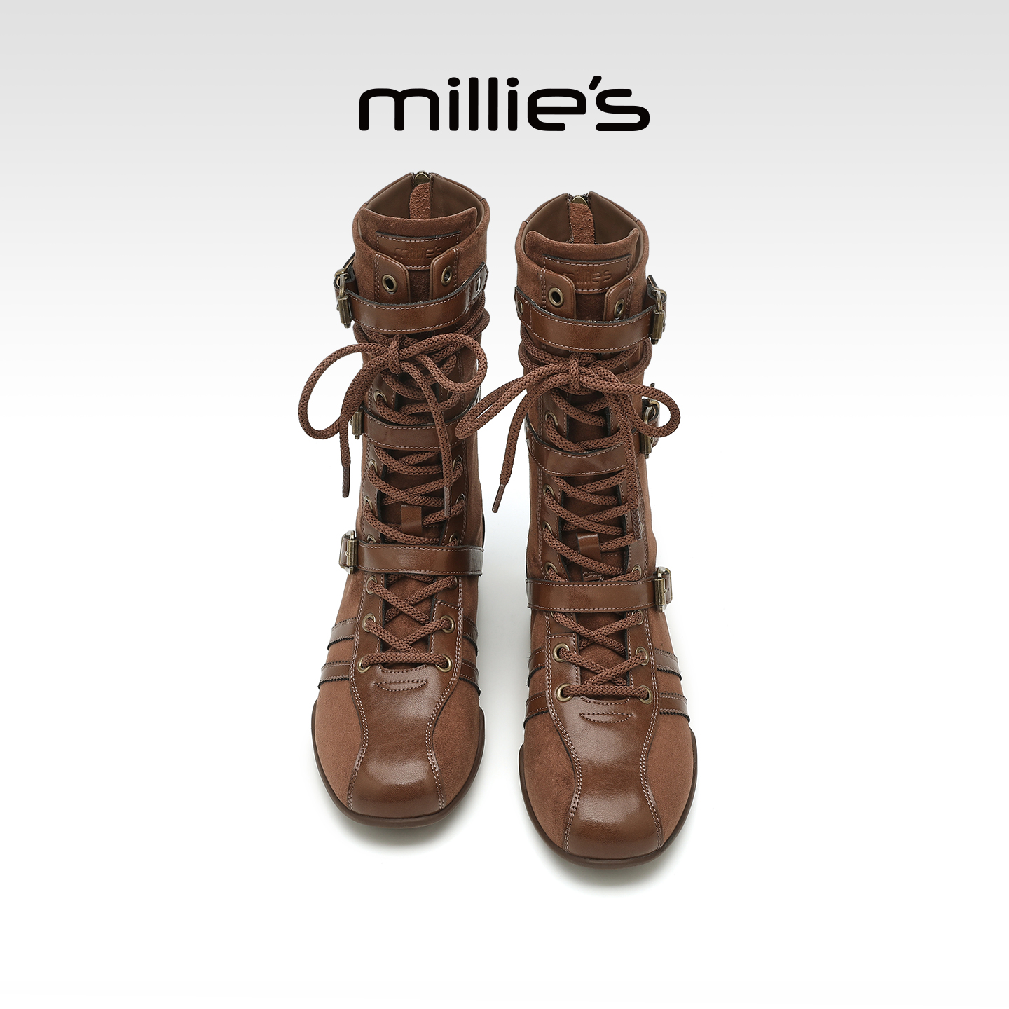 MILLIE'S/妙丽巨好看复古时装靴
