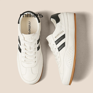 MILLIE'S/妙丽休闲鞋女2026春季新款内增高不累脚软底运动德训鞋P