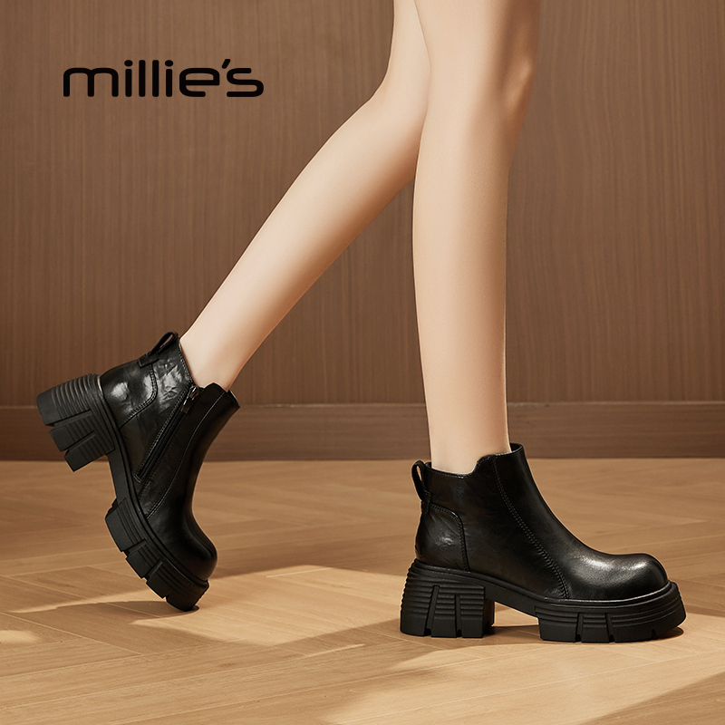 MILLIE'S/妙丽经典款切尔西靴
