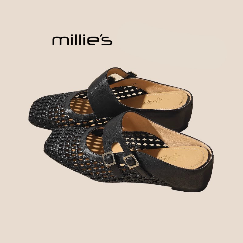 MILLIE'S/妙丽真皮凉鞋女婚鞋