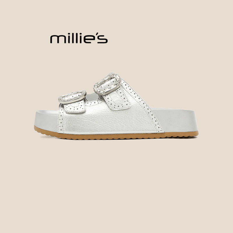 MILLIE'S/妙丽巨好看厚底勃肯鞋