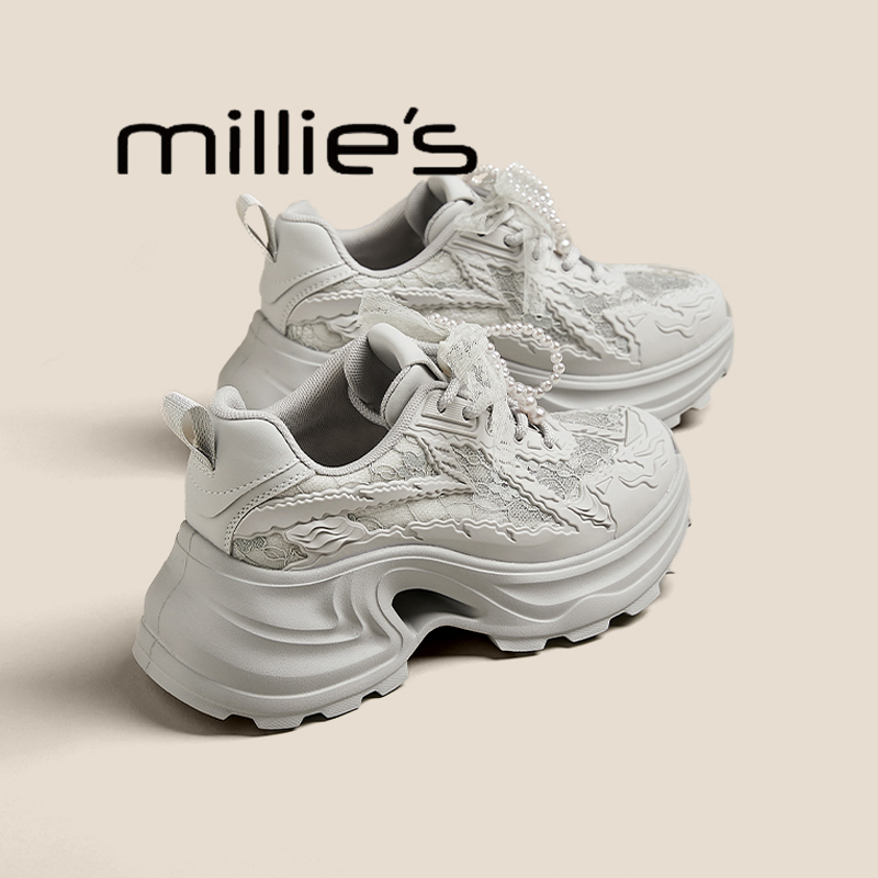 MILLIE'S/妙丽厚底老爹鞋女