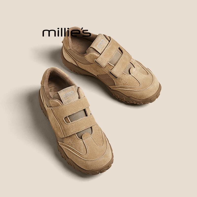 MILLIE'S/妙丽真皮轻便德训鞋