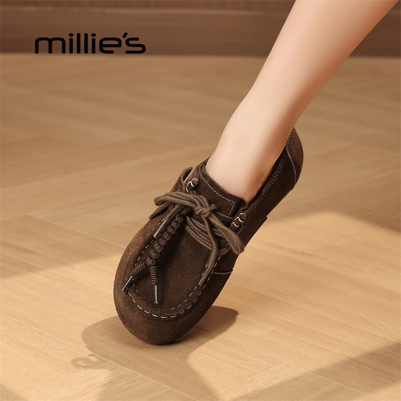 MILLIE'S/妙丽真皮勃肯鞋女