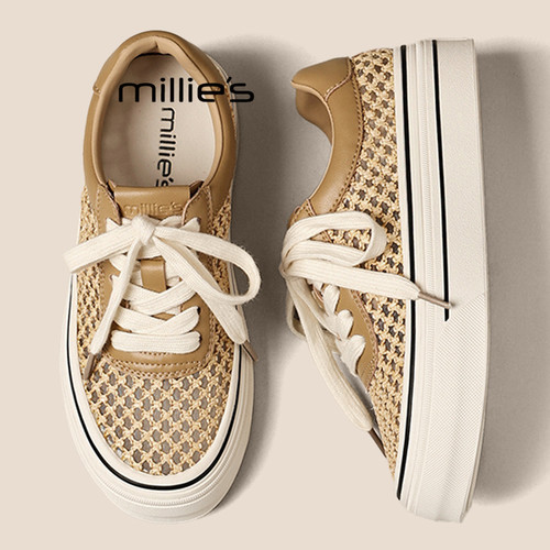 MILLIE'S/妙丽透气休闲运动板鞋