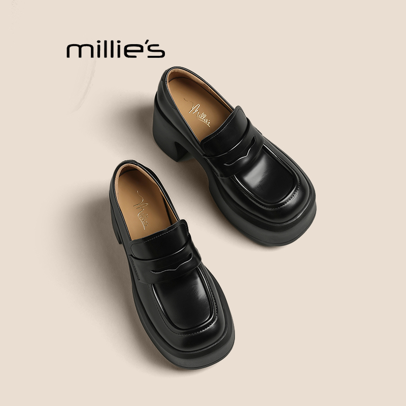 MILLIE'S妙丽黑色单鞋