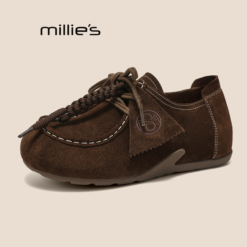 MILLIE'S妙丽真皮勃肯鞋女巨好看