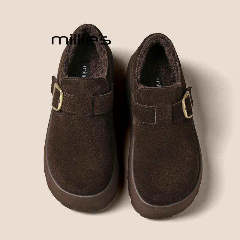 MILLIE'S/妙丽加绒勃肯鞋女