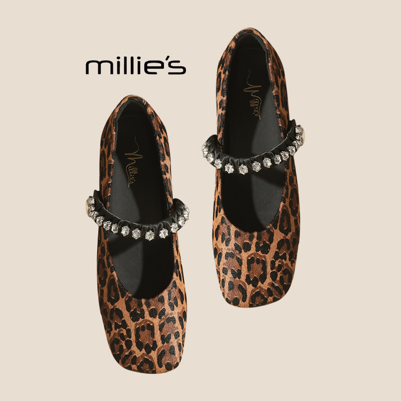 MILLIE'S/妙丽法式方头单鞋