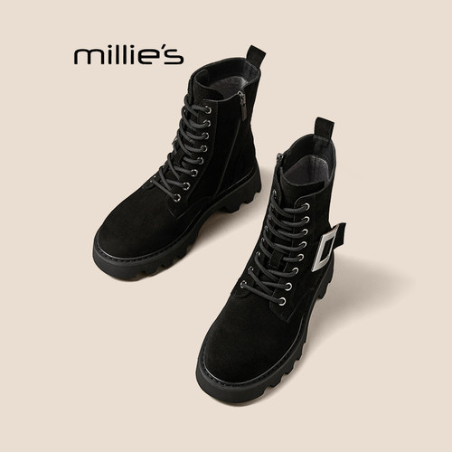 MILLIE'S/妙丽复古短靴巨好看