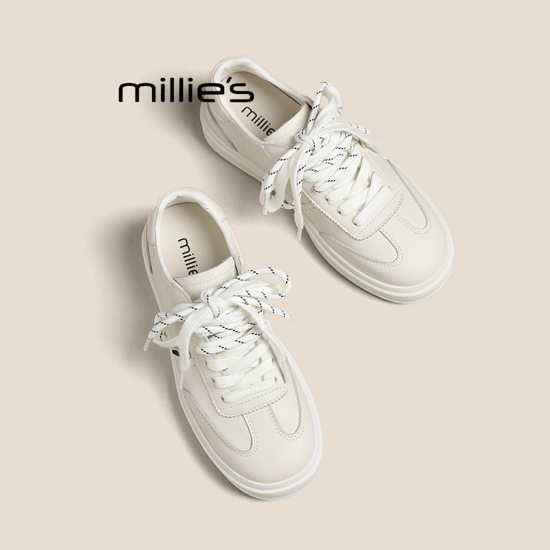 MILLIE'S/妙丽真皮德训鞋女婚鞋