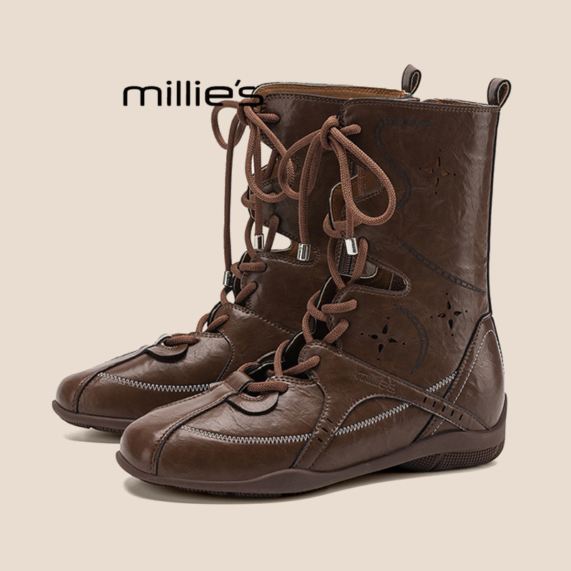 MILLIE'S/妙丽内增高运动拳击靴