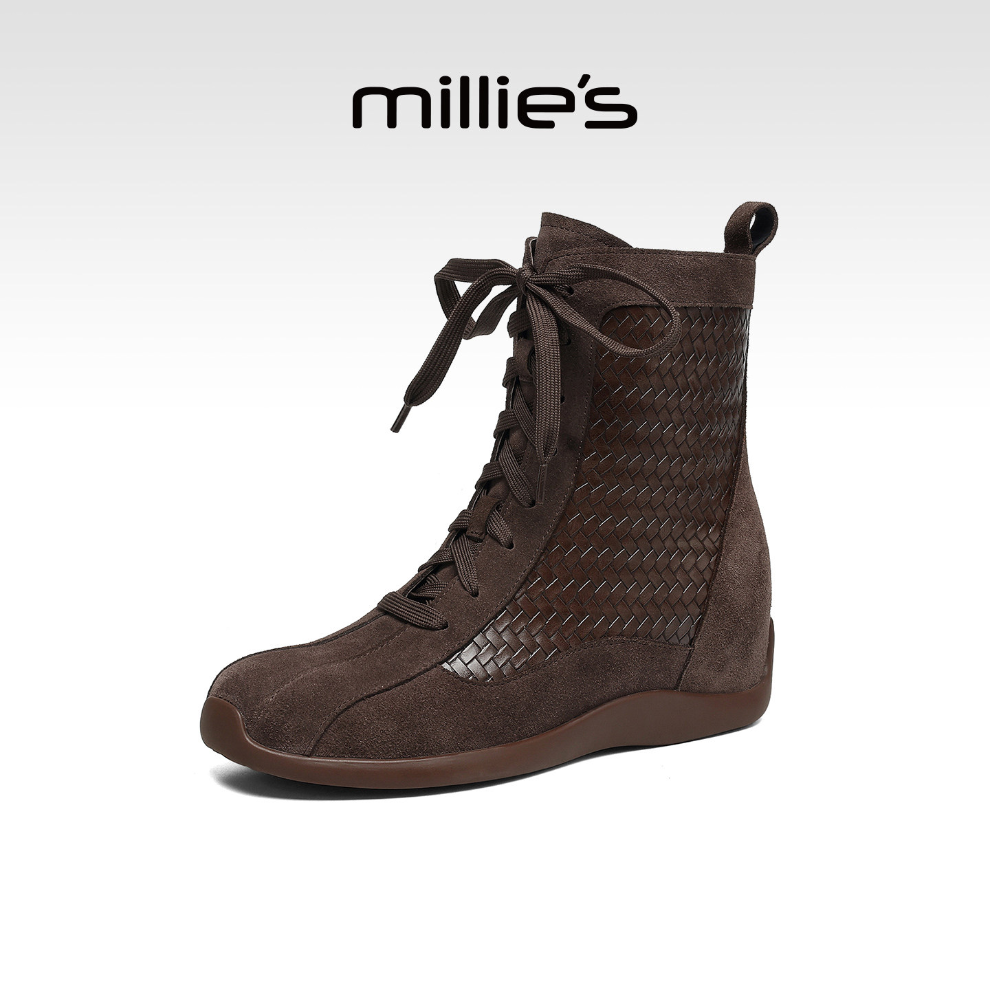 MILLIE'S/妙丽2026新款复古厚底切尔西靴女款百搭休闲短靴马丁靴Z