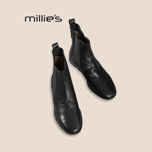 MILLIE'S/妙丽真皮马丁靴巨好看