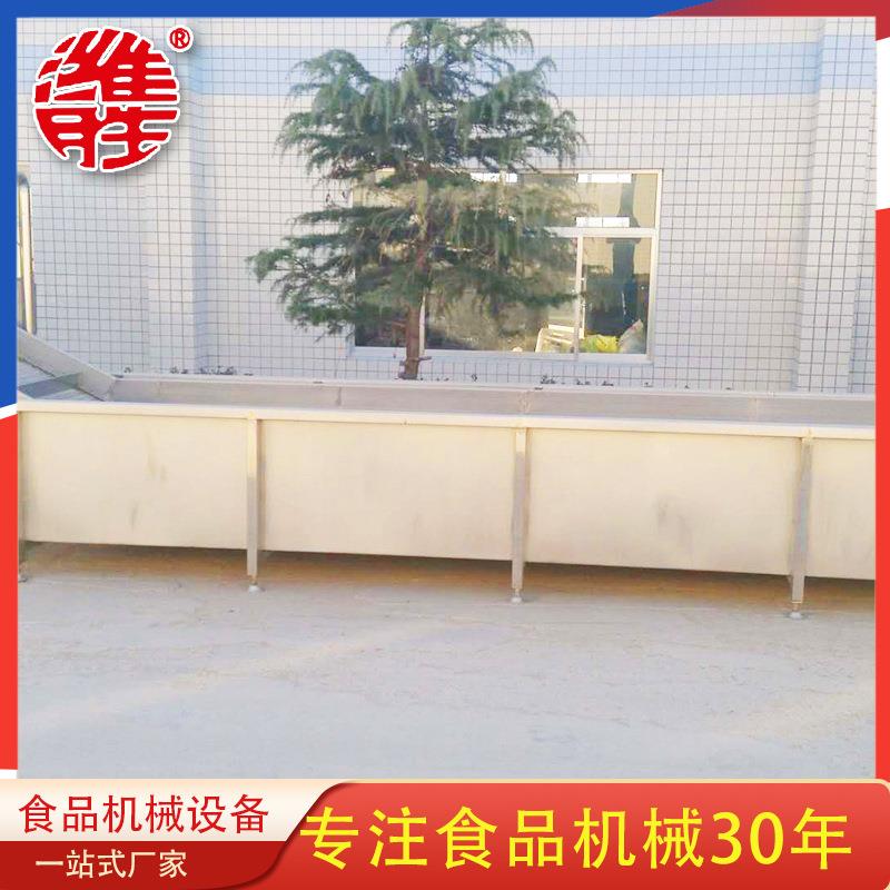 商用大型藕片漂烫杀青线桑芽菜漂烫冷却线青菜漂烫预冷线设备