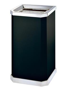 厂家高档GPX-19A/B黑色烤漆座地烟灰桶电梯走道垃圾桶