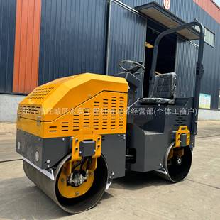 小型压路机双钢轮驾驶式夯土机1吨全液压沥青路面碾压机压实