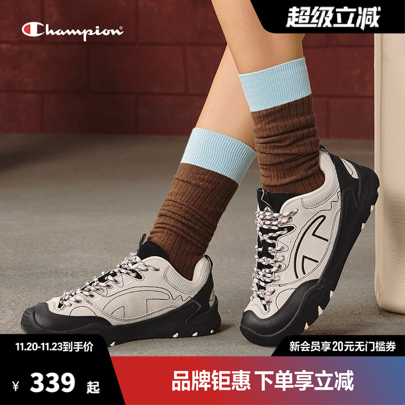 Champion冠军复古跑鞋老爹鞋2025秋季新款松果鞋耐磨透气女鞋情侣