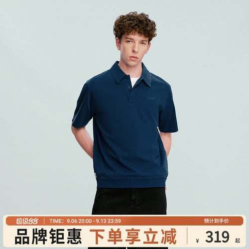 champion冠军男生短袖POLO