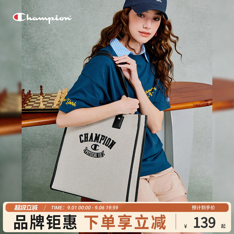 Champion冠军单肩包托特包图片