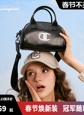 Champion冠军斜挎包女单肩包春季新款简约多背负休闲托特手提包包