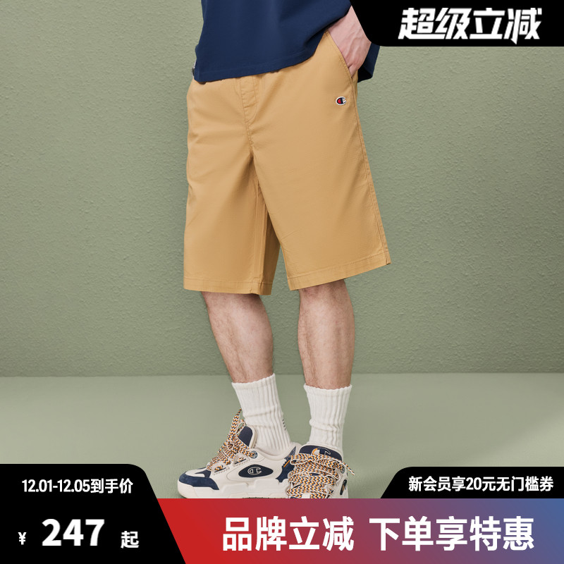 Champion冠军短裤男夏季新款五分工装裤直筒休闲户外运动裤子