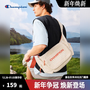 户外运动单肩包腰包男 挎包简约时尚 Champion冠军斜挎包女春季 新款