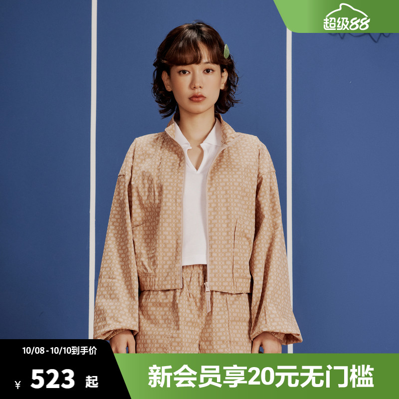 Champion冠军开衫夹克春秋款老花外套拉链立领上衣女夏复古潮牌