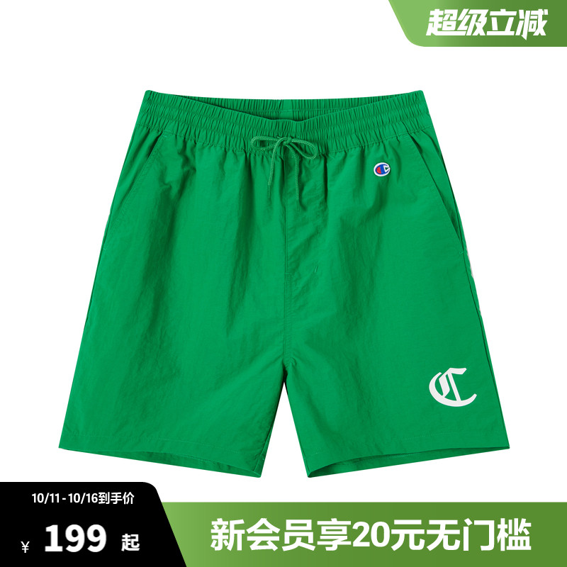 Champion冠军短裤男25夏季新款刺绣logo运动五分裤休闲透气裤子女