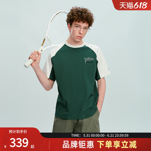 Champion冠军26夏季新款短袖T恤男女款纯棉宽松运动休闲