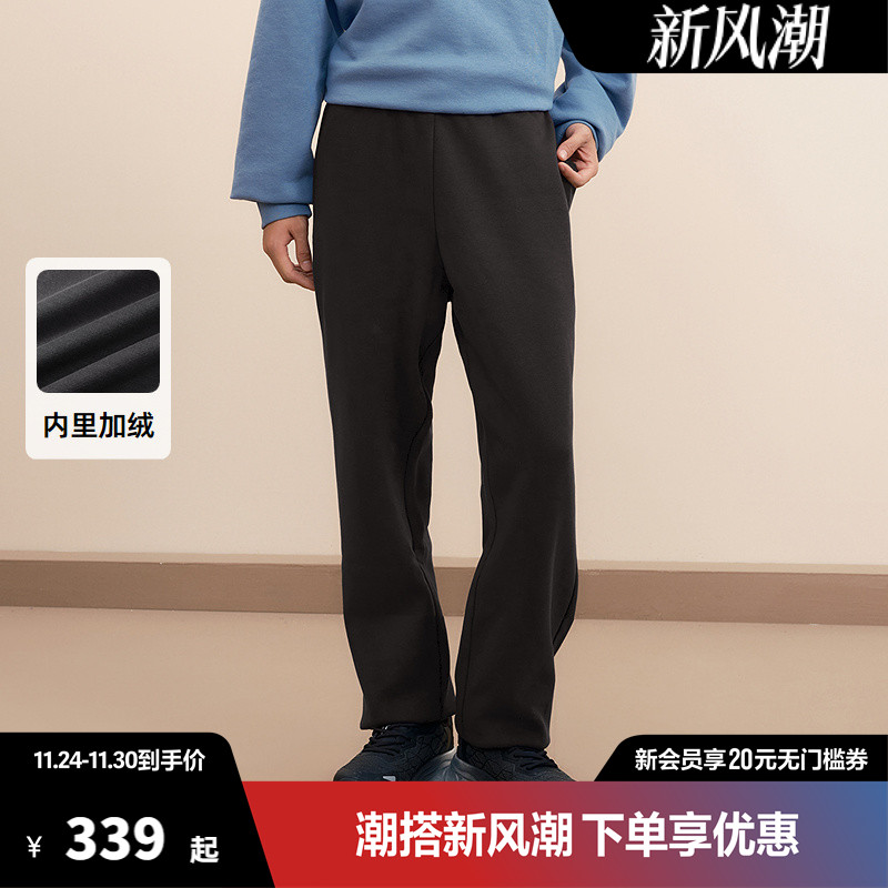 Champion冠军束脚卫裤抽绳女秋季新款刺绣加绒休闲裤运动裤长裤