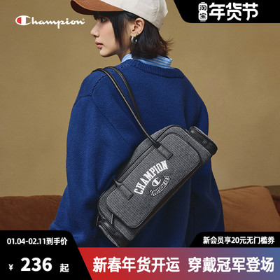 Champion冠军波士顿包女包2025秋冬新款保龄球包单肩包手提包包