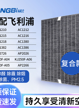 适用飞利浦空气净化器滤网FY1417AC2726/1210/1212/1216/1380滤芯