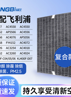 适用飞利浦空气净化器滤网FY3137/4152AC3252/3254/3256/4924滤芯