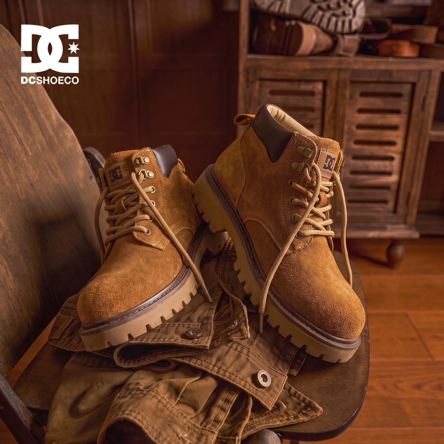 DCSHOES NIMBRO L冬季新款加绒男士马丁靴男款靴子真皮男靴工装靴