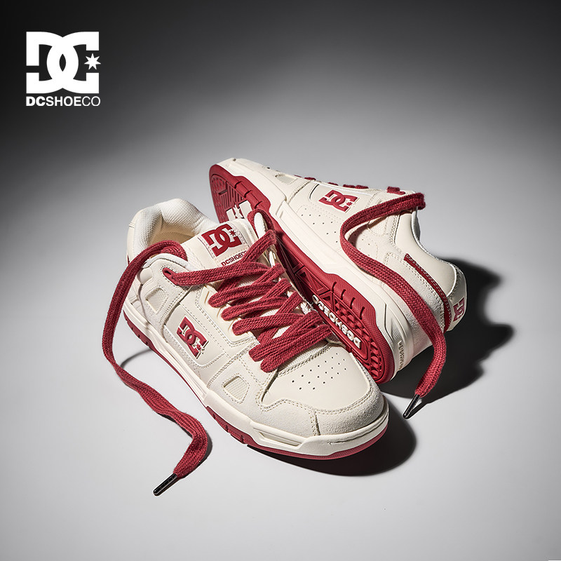 DCSHOES STAG PRO春季新款男鞋新年本命年红色板鞋美式休闲鞋