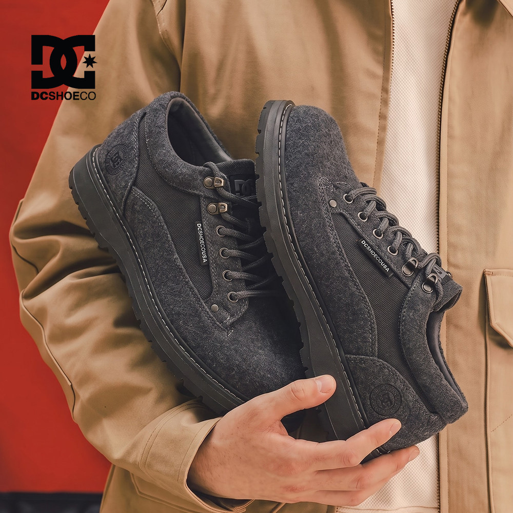 DCSHOES Fairbank2 2026年秋季黑色工装鞋靴男低帮马丁靴美式板鞋