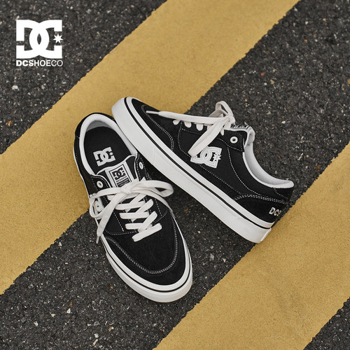 DCSHOES CANVAS夏季新款经典黑色耐磨运动板鞋透气流行复古休闲鞋