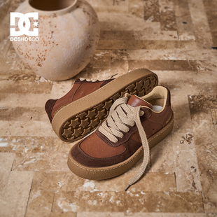 DCSHOES 厚底百搭男士板鞋2026春季新款复古休闲鞋子低帮真皮男鞋