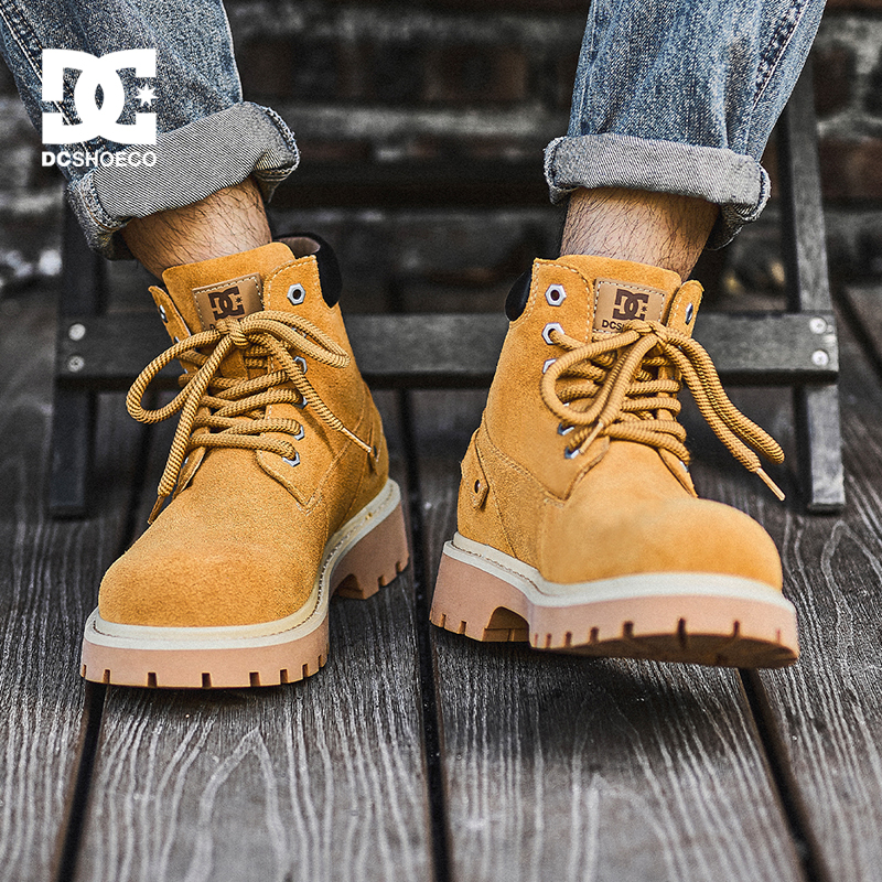 DC SHOESAURUM EDGE 2025秋冬季大黄靴马丁靴男款新款工装靴男靴