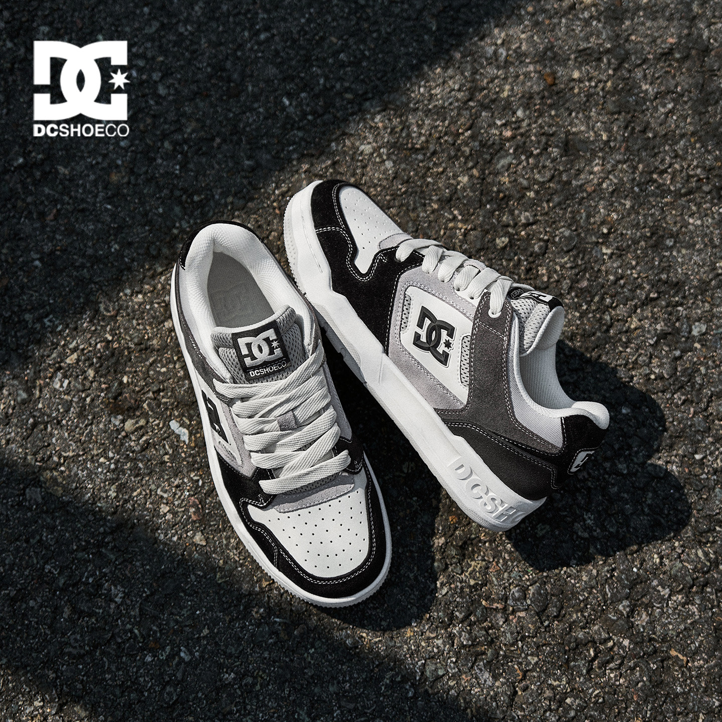 DCSHOES Venice PRO 26春夏男鞋美式专业滑板鞋熊猫色透气休闲鞋