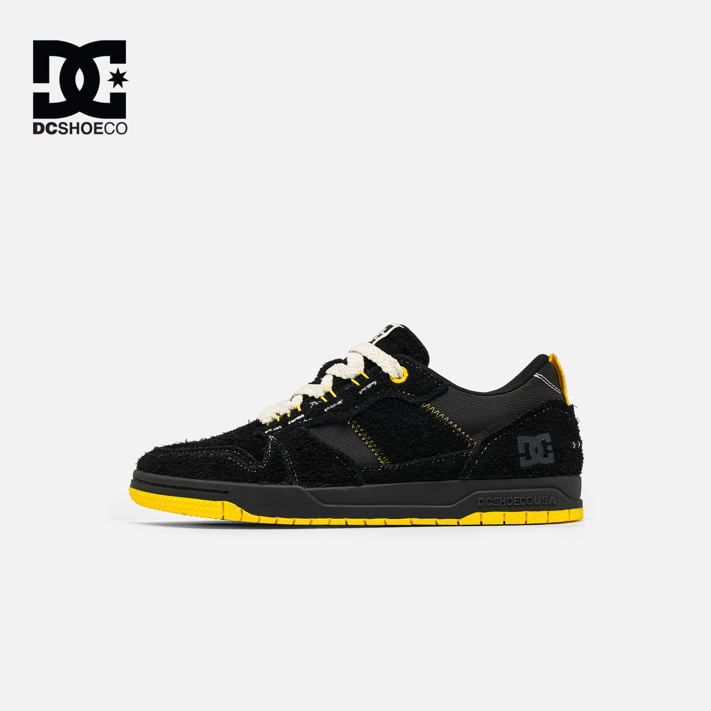 DCSHOES STITCH 美式经典复古街头板鞋男秋季新款真皮运动滑板鞋