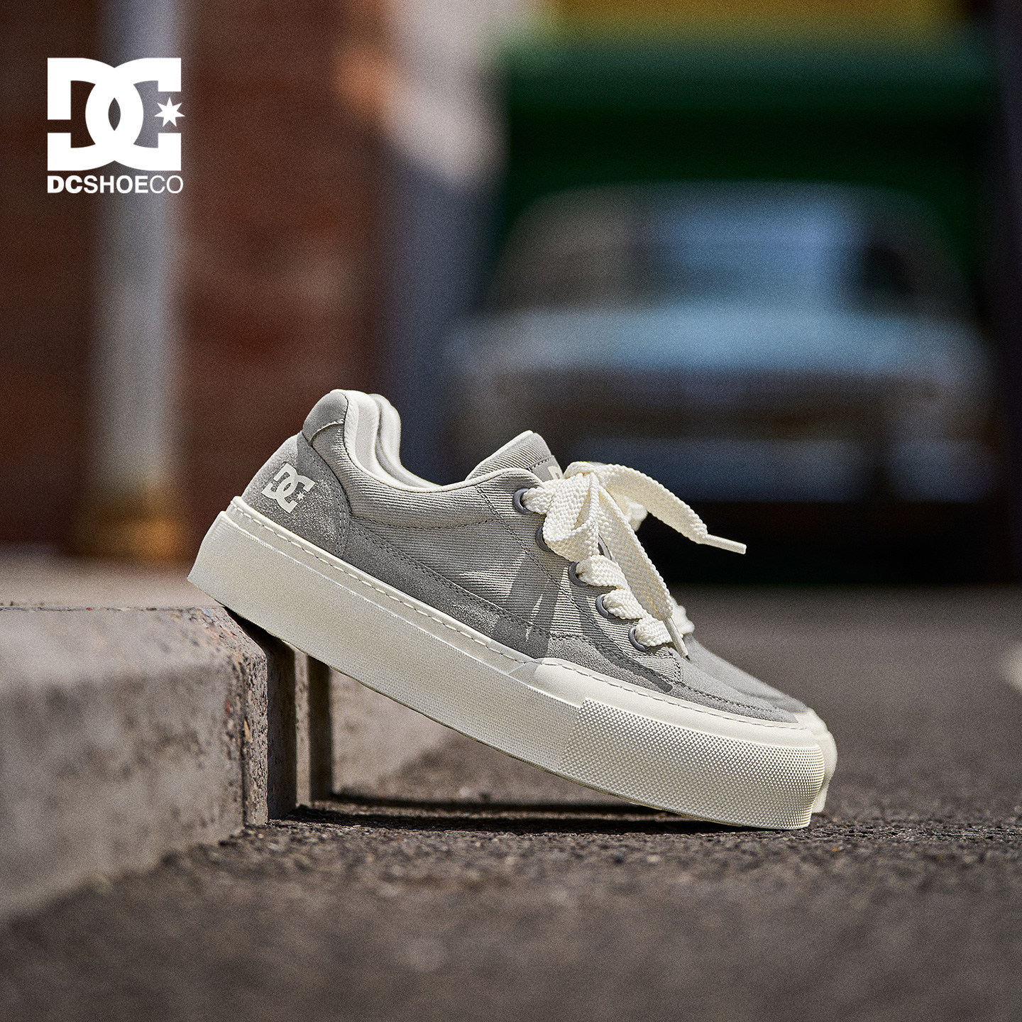 DCSHOES FORGE 男士帆布鞋夏季薄款透气休闲鞋子男鞋厚底增高板鞋
