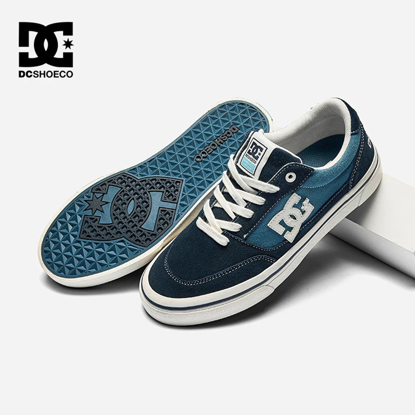 DCSHOES CANVAS鞋子新款夏季透气男士真皮休闲板鞋男鞋百搭帆布鞋