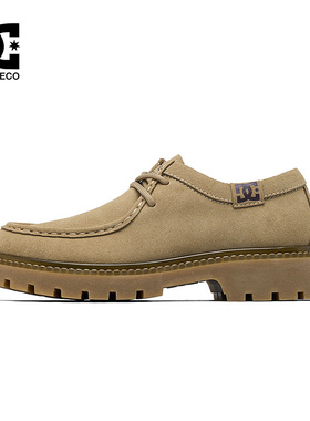DC SHOES CRAG EDGE袋鼠鞋男2025新款秋冬季老钱风休闲皮鞋工装鞋