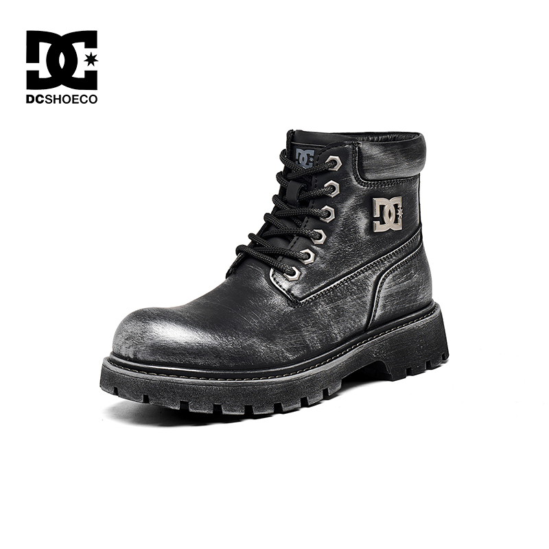 DC SHOES LUMOS EDGE 马丁靴男款皮靴秋冬新款工装机车休闲靴子